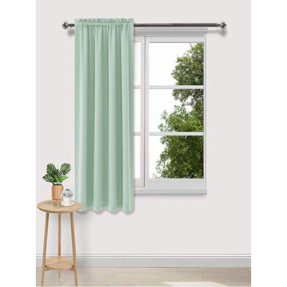 Thermal Curtains for Winter, Black Out Curtains Heat Insulation Energy Saving Bedroom And Kitchen Curtains Scandinavian Solid Colour Black Silk Curtains for bedroom 1pcs