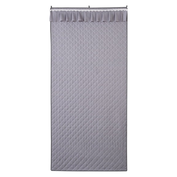 Thermal Curtains for Winter 39.5 x 79 in Insulated Door Curtain with Hook and Loop Strips and Handles Blocks Cold Drafts and Retains Warmth