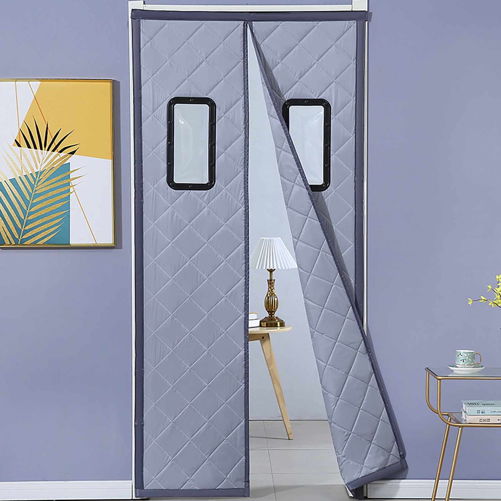 Thermal Door Curtain 36"x80" Curtains, One Piece Winter Door