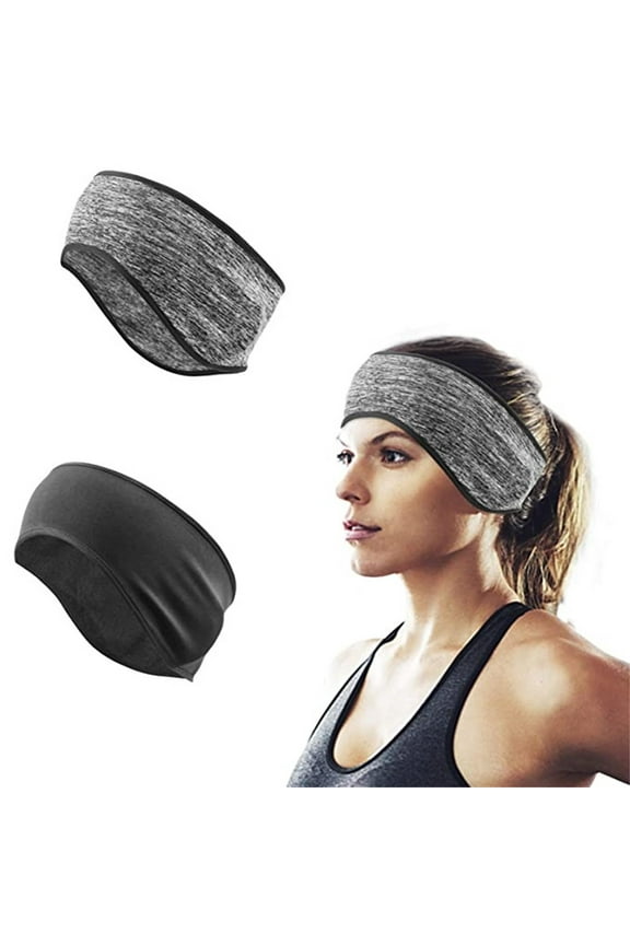 Thermal Fleece Ear Warmer Headband | Winter Sports Headband for Running, Cycling, Hiking | Unisex Windproof Ear Protection | Breathable Cotton-Polyester Blend | Lightweight Athletic Headwear