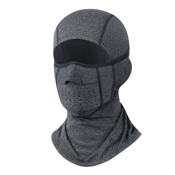 Thermal Fleece Hoodie Mask,Hoodie with Mask,Winter Cycling Face Mask Cold And Windproof Outdoor,Polar Fleece Balaclava Winter Warm Face Mask Hood Thermal Neck Gator Ski Cycling(Dark Gray)