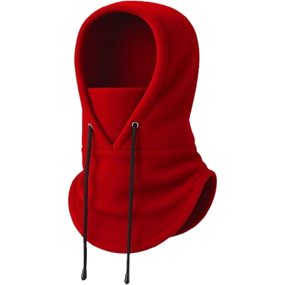 Thermal Fluffy Hoodie Mask, Satin Lined Sherpa Hood, New Upgrade Heavyweight Cold, For Men Women