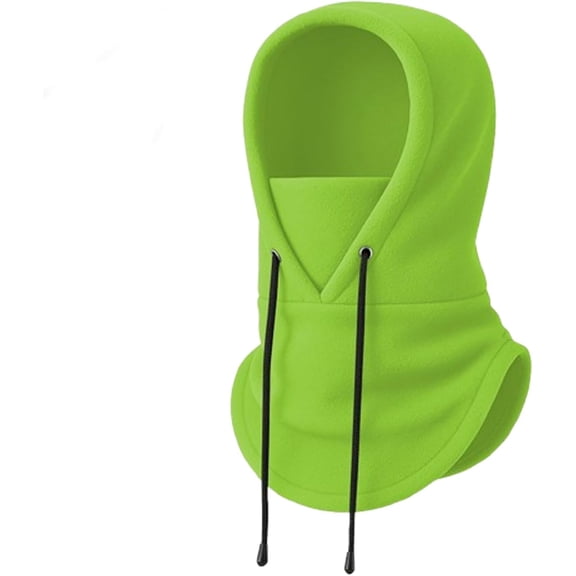 Thermal Fluffy Hoodie Mask, Satin Lined Sherpa Hood, New Upgrade Heavyweight Cold, For Men Women