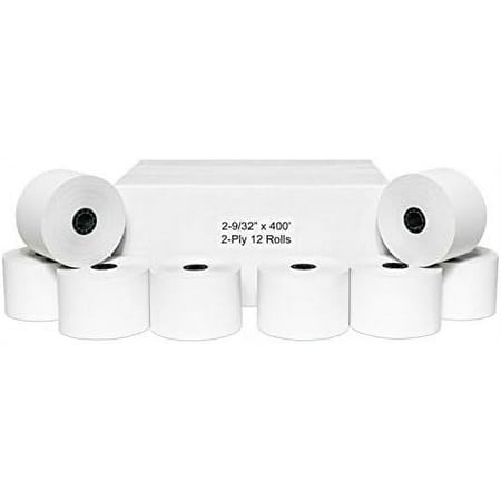 Thermal Gas Pump Receipt Paper 2 9/32" x 400 ft (12 rolls/case) – BPA Free$$Office