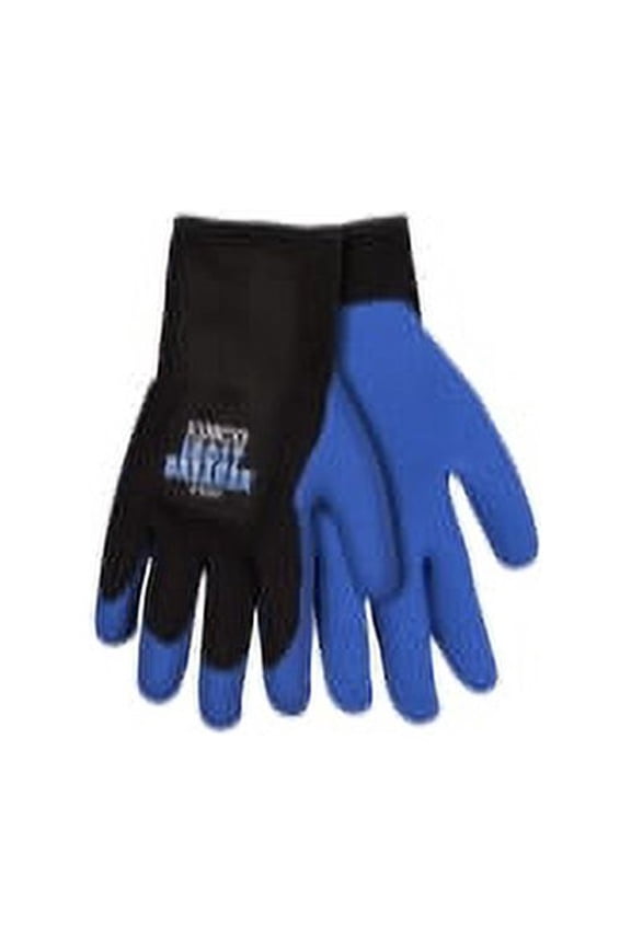 Thermal Gloves, Frostbreaker, Heavy Knit Acrylic, Latex Coated Palm, Elastic Wrist, Large