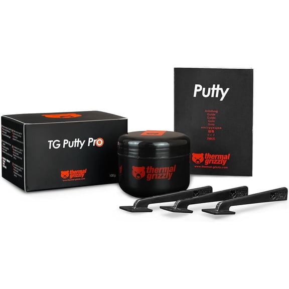 Thermal Grizzly TG-P-P-100 Putty Pro 100g High-Performance Non-Conductive Thermal Putty for GPU, PCB Applications