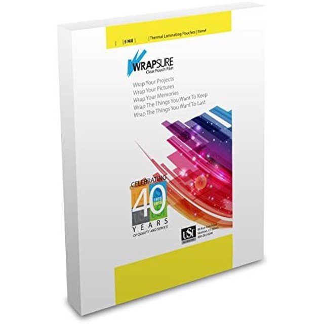 Thermal (Hot) Laminating Pouches/Sheets, Menu Size, 5 Mil Thick, 12 X