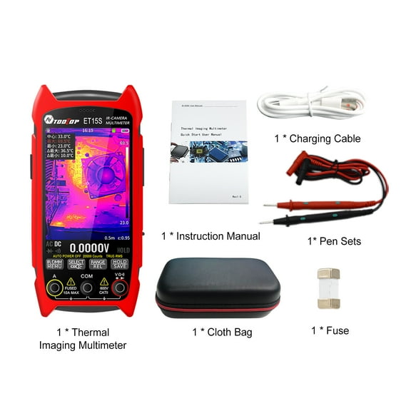 Thermal Imager,480 Display Handheld 3.5inches 320 20000 Count Pc With 15 Color * Color Modes Display 25hz With Lens Thermal With Pc Red With Software Data And Red with Macro Lens