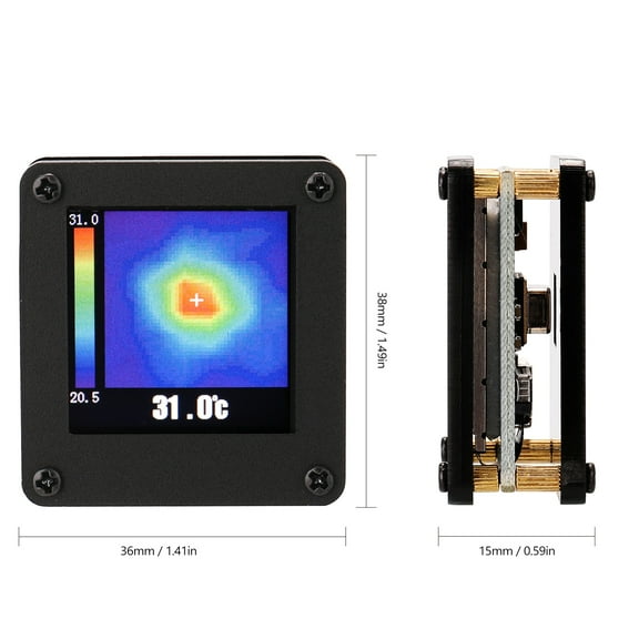 Thermal Imager,Farthest Distance With 8 Infrared Thermal Infrared Thermal Array 7m Farthest Distance Temperature 7m Farthest Thermal Array Temperature Array Temperature 7m 8 * 8 Multicolor