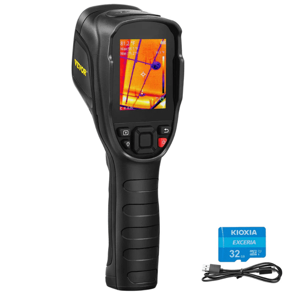 Thermal Imaging Camera 320 x 240 Pixels 25Hz Infrared Camera with 32GB SD Card