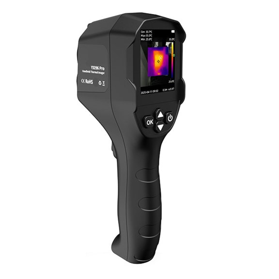Thermal Imaging Camera with Flashlight -20℃ to 500℃ Measuring Ranges Imager 80x62/96x96 Resolution Thermal Camera