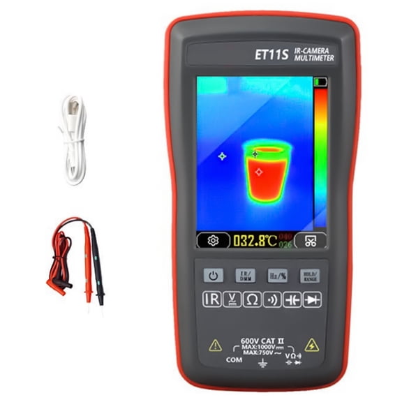 Thermal Imaging Multimeter Precisions Thermal Imaging Tool with 20C to 550C Detection and On Site Data Recording
