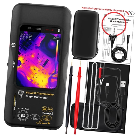 Thermal Imaging Multimeter Thermal Analysis Meter for HVAC Systems and Electrical Circuit Temperature