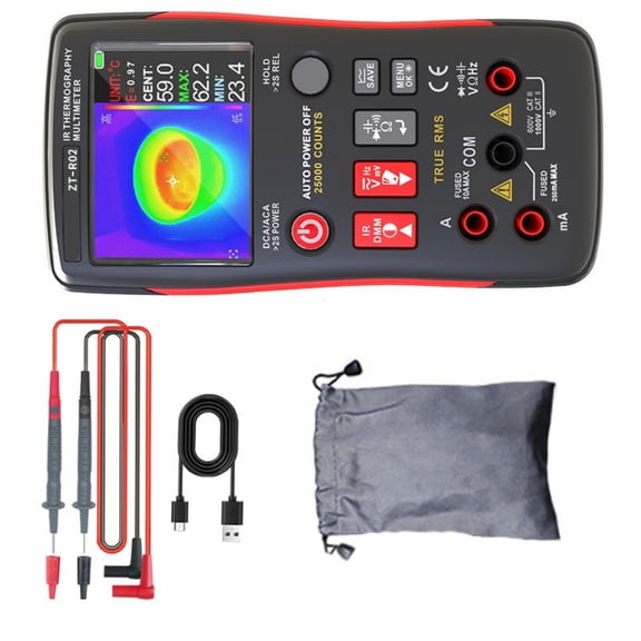 Thermal Imaging Multimeter with High Accuracy Temperature Measurement for Electrical and Mechanical Inspections