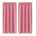 thumbnail image 1 of Thermal Insulated 100% Blackout Curtains for Bedroom with Black Liner, Double Layer Full Room Darkening Noise Reducing Grommet Curtain 96x137cm on Clearance, 1 of 3