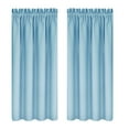 thumbnail image 1 of Thermal Insulated 100% Blackout Curtains for Bedroom with Black Liner, Double Layer Full Room Darkening Noise Reducing Grommet Curtain 96x137cm on Clearance, 1 of 3