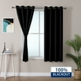 thumbnail image 1 of Thermal Insulated 100% Blackout Lattice Curtain Panels (2 panels), 1 of 6