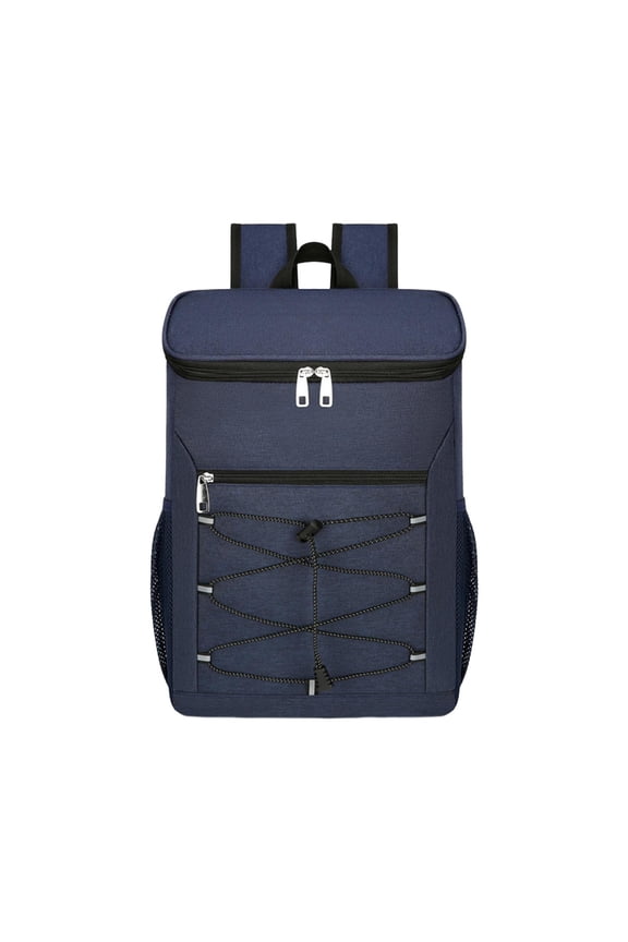 Thermal Insulated Backpack Multifunctional Waterproof Bag Lunch Backpack for Travel Hiking Blue