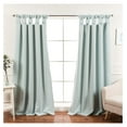 thumbnail image 1 of Thermal Insulated Blackout Bandtab/Knotted Tab Curtains -MINT - 52" W X 96" L, 1 of 6