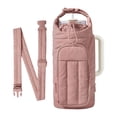 thumbnail image 1 of Thermal Insulated Crossbody Water Bottle Bag With Adjustable Strap For Outdoors Hiking Camping Portable Sturdy Fabric Carriers, 1 of 8