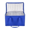 thumbnail image 1 of Thermal Insulated Delivery Bag Large Capacity, Non-Woven Foil Cooler Tote for Hot & Cold Food, Foldable Reusable Pizza Warming Bag for Delivery, Travel, Camping & Lunch, 1 of 4