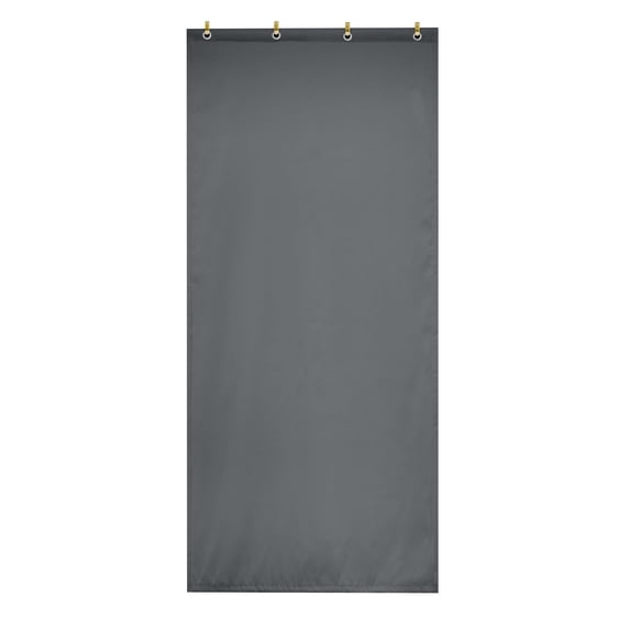 Thermal Insulated Door Curtain for Winter-Windproof Cold Protection Doorway Cover Panel,Oxford Cloth with Cotton Fiber,Waterproof Noise Reduction Door Curtain for Bedroom,Garage(80.3*32.2Inch,grey1)