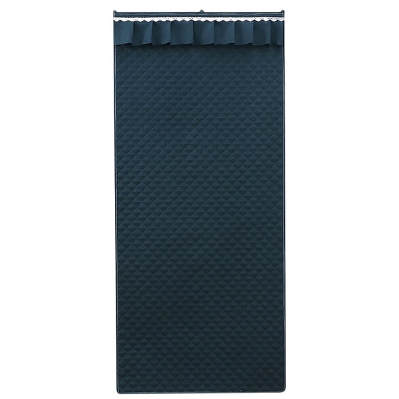 Thermal Insulated Door Curtain with Hook and Loop Strips for Winter Draft Protection