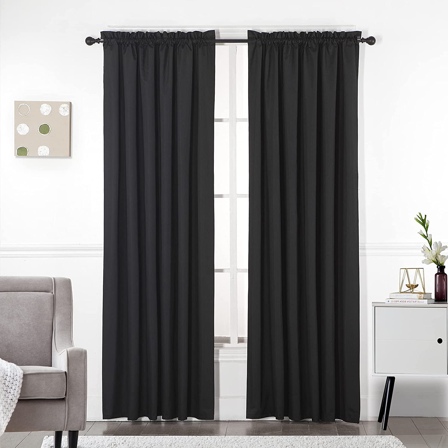 Photo inspiration: Picture Idea: Thermal Insulated Rod Pocket Blackout Energy Efficient Window Treatment