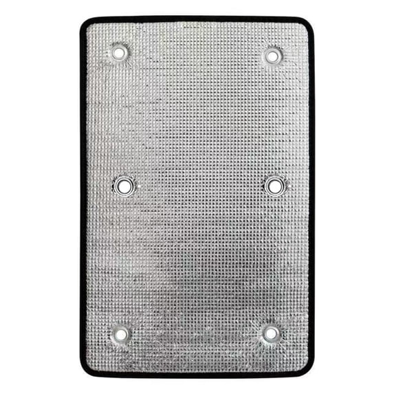 Thermal Insulated Window Cover with Suction Cups, Aluminum Foil Heat Reflective Blackout Shade, Reusable Sun Blocker for Home Bedroom Sunroom (39x20 in)