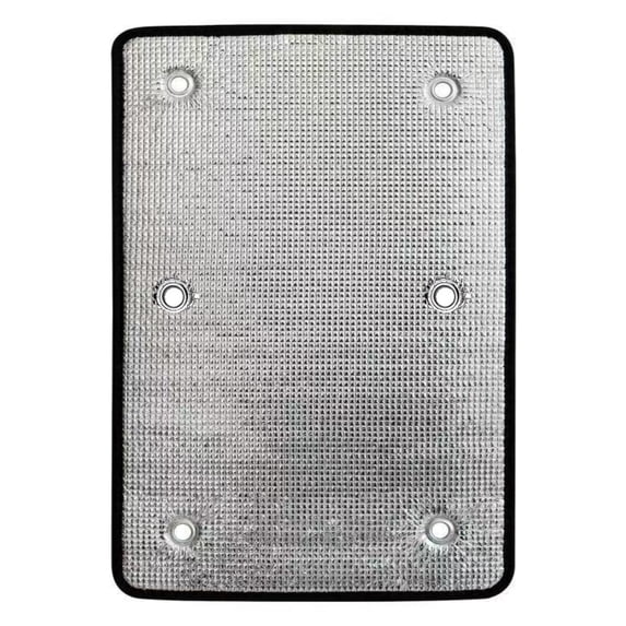 Thermal Insulated Window Cover with Suction Cups, Aluminum Foil Heat Reflective Blackout Shade, Reusable Sun Blocker for Home Bedroom Sunroom (39x24 in)