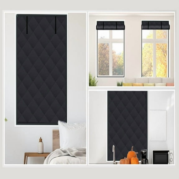 Thermal Insulated Window Curtain | Winter-Proof & Summer-Proof Roll-Up Cover with 3-Layer Insulation & Easy Installation