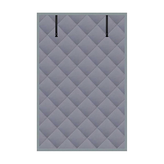 Thermal Insulated Window Curtains, Winter Draft Stopper & Cold Proof, 3-Layer Heat Preservation Blackout Drapes, Easy Mount with Buckle Straps
