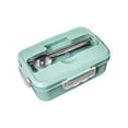 thumbnail image 1 of Thermal Bento Box, Wheat Straw Leak Proof Lunch Container with Silicone Seal, Portable Meal Prep Food Storage for Work School Travel, 1 of 9