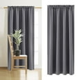 thumbnail image 1 of Thermal Insulation Blackout Curtains for Bedroom or Kitchen, Noise Reducing and Energy Saving, Scandinavian Solid Color Design, 1 of 4