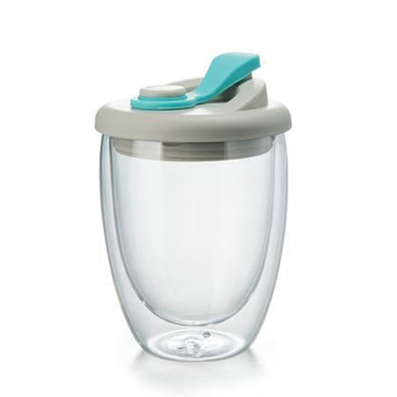 Thermal Insulation Clear Drinking Cup With Sealed Cover Microwave Safe Design