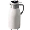 thumbnail image 1 of Thermal Kettle Household Digital Display Coffee, Glass Liner Vacuum Flasks Large Capacity Water Bottle White 1L, 1 of 4