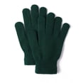 thumbnail image 1 of Thermal Knit Winter Gloves Warm Windproof Cold Weather Outdoor Cycling Riding Solid Color 1 Pair Dark Green, 1 of 3