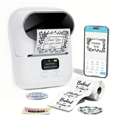 NIIMBOT B3S Digital Label Maker, Portable Bluetooth Thermal Printer, QR ...
