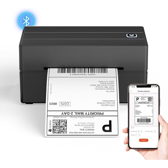 Thermal Label Printer, 130B  4x6 Shipping Label Printer for Shipping Packages Small Business Office or , Compatible with  Android iPad Windows macOS Chrome