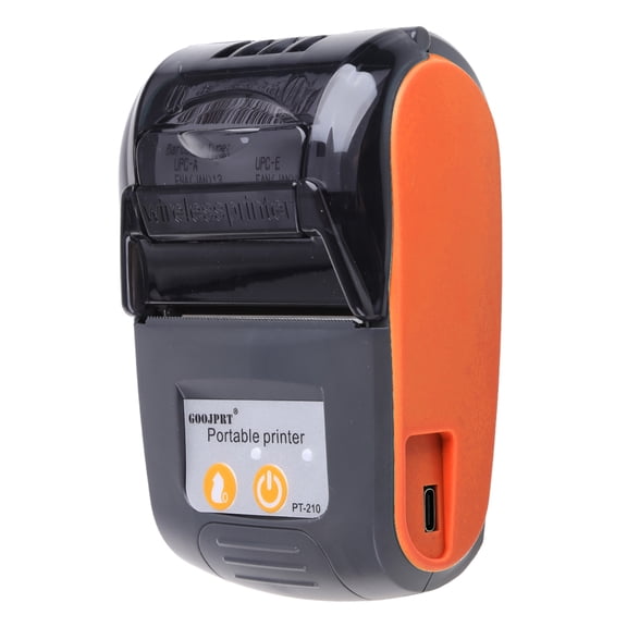 Thermal Label Printer 58mm POS Printer with Storage for Case & Printing Receipt Papers for Shipping Factories Small Busi