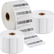 Thermal Label Printer Roll - 6000 1 X 2 5/8 Permanent Amazon FBA Shipping Labels 3 Rolls of 2000 - 100% Compatible with FBA, Rollo & Zebra Printers