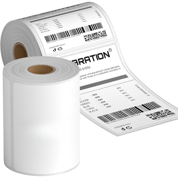 Thermal Label Roll,Shipping Label 4x6, Mailing Label,Printer Paper 4"x6",Permanent Adhesive Label,Compatible with Rollo, , MUNBYN Thermal Printer,250 Labels per Roll,2 Rolls,500 Labels