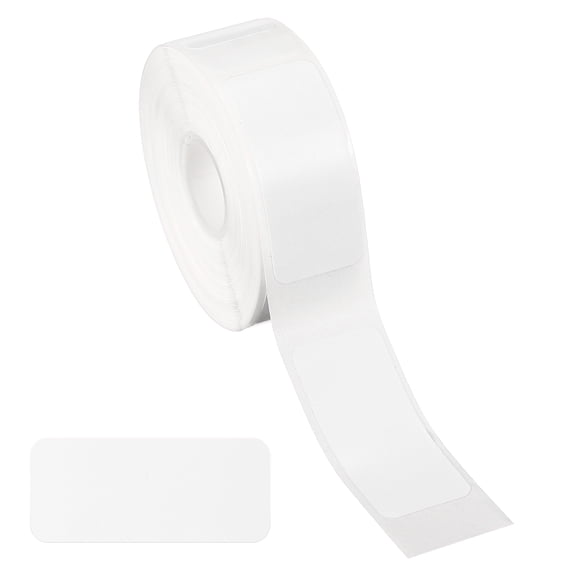 Thermal Label Stickers, 1.2x0.6" Thermal Label Self Adhesive 230 Tape/Roll for Name Tag, White