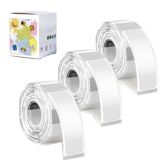 Thermal Label Stickers 12x40mm, Oil & Water Resistant Self-Adhesive Labels, 480Pcs for D30 Printer, Kitchen, Cosmetic and Item Marking