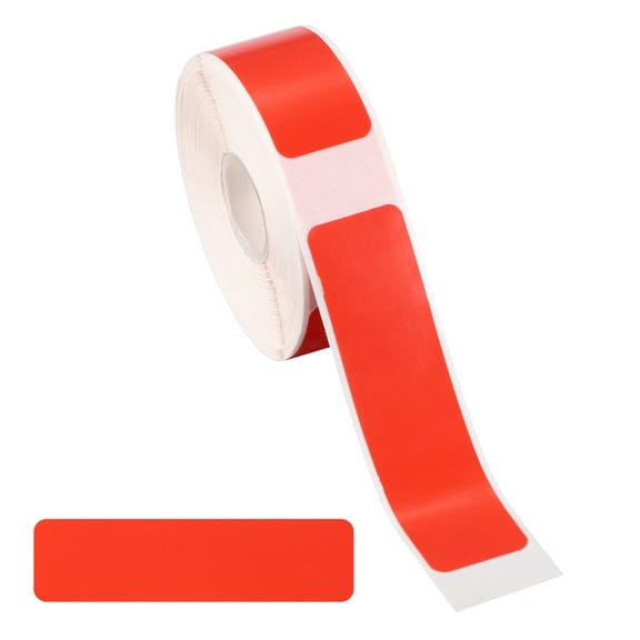 Thermal Label Stickers, 2x0.6" Thermal Label Self Adhesive 150 Tape/Roll for Name Tag, Red