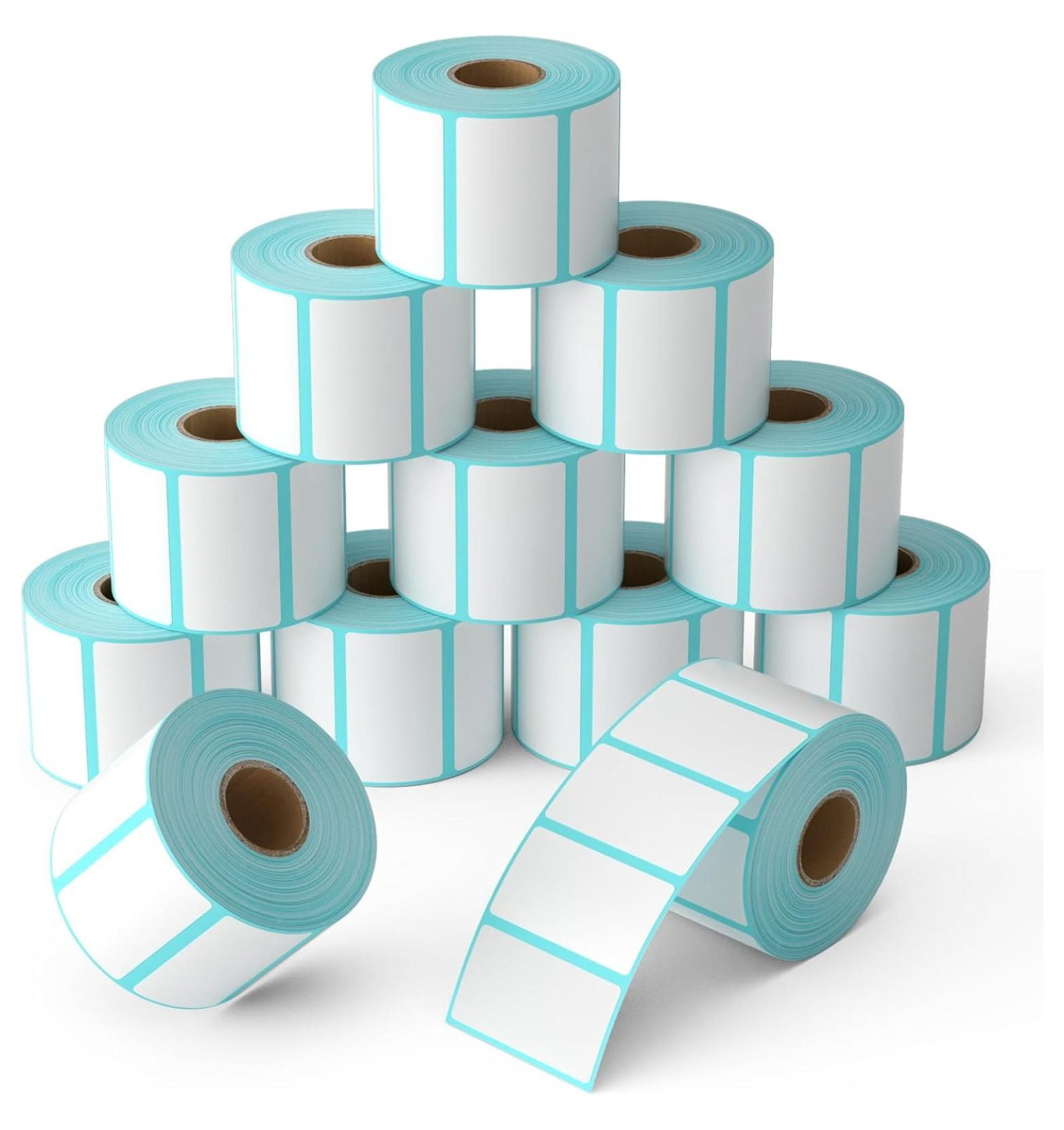 GREEN 2.25x1.25 Direct Thermal Zebra Compatible Labels | 2RLS, 1000/Roll