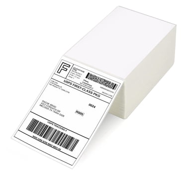 500ct 4x6 Fanfold Direct Thermal Shipping Labels | Compatible With Zebra & Rollo Printers