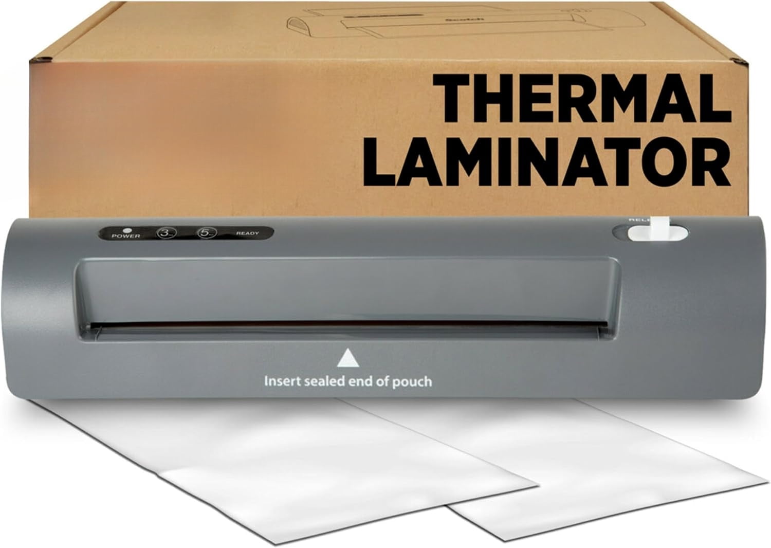 Thermal Laminator, Gray, Laminate School Assignments and Documents, 9 inches