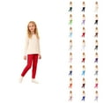 thumbnail image 1 of Thermal Leggings Girls Thermal Trousers Children's Cotton Lined Leggings Plain Thermal Tights Thermal Leggings Soft Thermal Underwear Comfortable Winter Trousers Elastic Waist Trousers, 1 of 6
