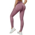 thumbnail image 1 of Thermal Leggings for Women Seamless High Waisted Yoga Pants Peach Butt Lifting Leggings Tummy Control Comfortable Workout Wear Womens Long Underwear, 1 of 4